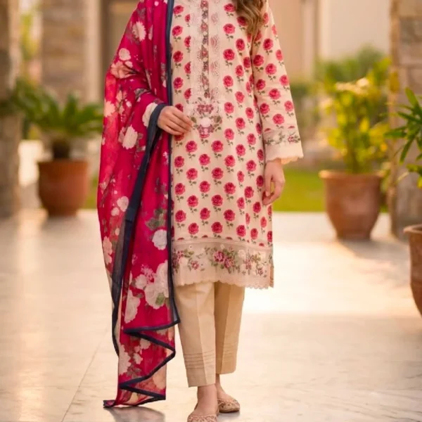 QALAMKAR-Embroidred 3-Piece Collection